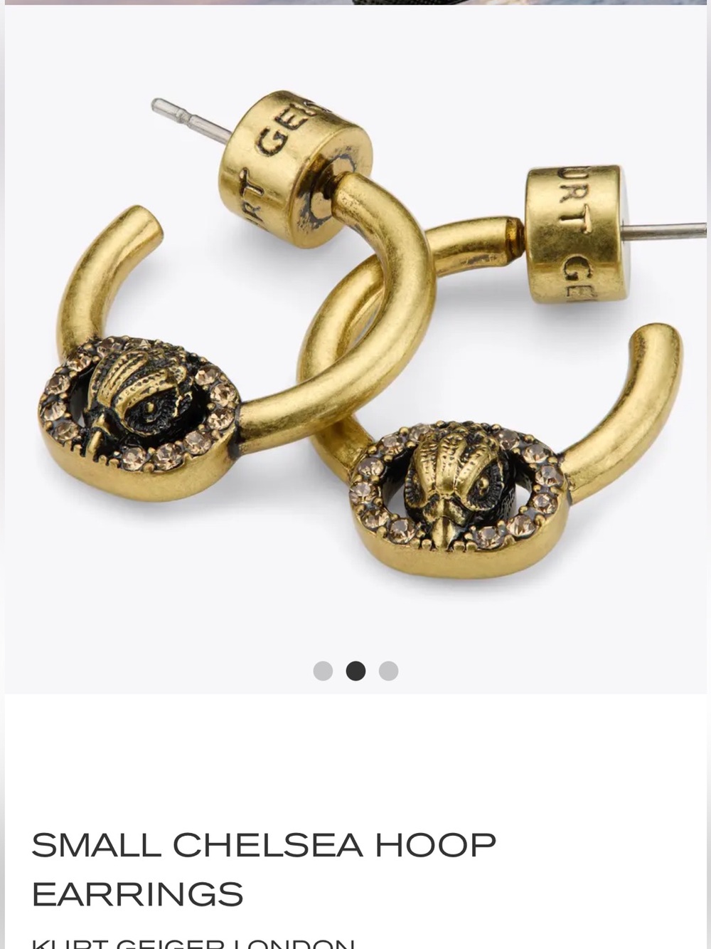 Kurt Geiger Chelsea Hoop Earrings